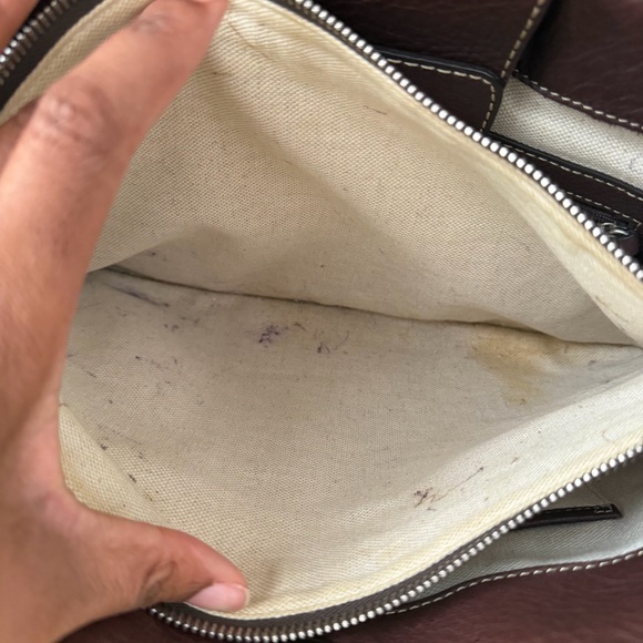 Vintage Michael Kors Royal Hock Brown Pebbled Leather Tote/Satchel - Picture 9 of 9